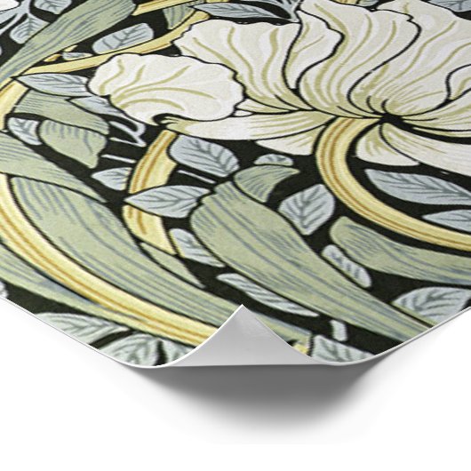 William Morris - Pimpernel Pattern Design Poster (Ecke)