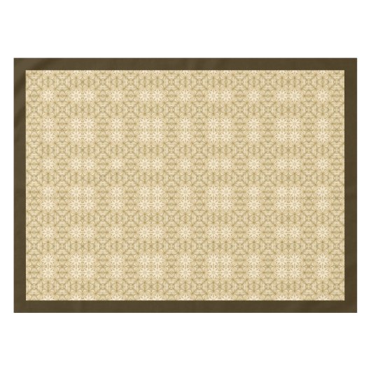 William Morris Pimpernel Pattern Elfenbeinbraun Tischdecke (Vorderseite (Horizontal))