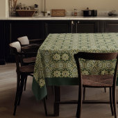 William Morris Pimpernel Pattern Green Gold Tischdecke