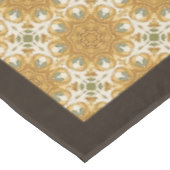 William Morris Pimpernel Pattern Orangenbraun Salb Tischdecke (Schrägansicht)