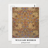 William Morris Pimpernel Postkarte (Vorne/Hinten)