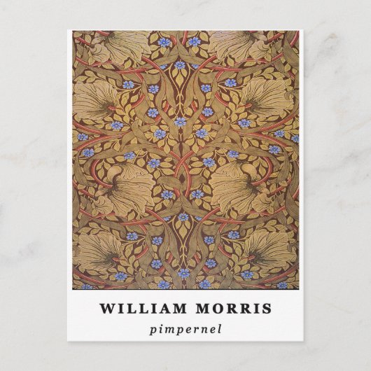 William Morris Pimpernel Postkarte (Vorderseite)