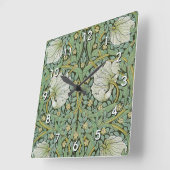 William Morris - Pimpernel Quadratische Wanduhr (Winkel)