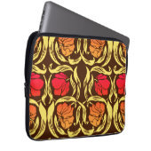 William Morris Pimpernel, Rust Orange und Brown Laptopschutzhülle (Vorne Rechts)