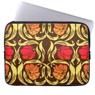 William Morris Pimpernel, Rust Orange und Brown Laptopschutzhülle