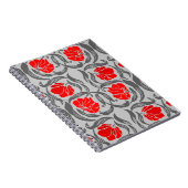 William Morris Pimpernel, Silver Gray und Red Notizblock (Rechte Seite)