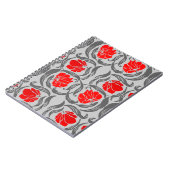 William Morris Pimpernel, Silver Gray und Red Notizblock (Linke Seite)