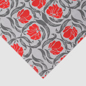 William Morris Pimpernel, Silver Gray und Red Seidenpapier (Ausschnitt)