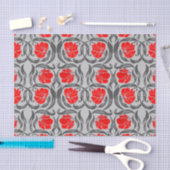 William Morris Pimpernel, Silver Gray und Red Seidenpapier (Handwerk)