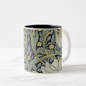 William Morris - Pimpernel-Tapeten-Entwurf Zweifarbige Tasse (VorderseiteRechts)