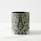 William Morris - Pimpernel-Tapeten-Entwurf Zweifarbige Tasse (Mittel)