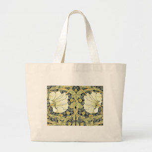 William Morris Pimpernel Tulpen Botanische Kunst Jumbo Stoffbeutel