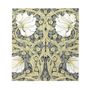 William Morris Pimpernel Tulpen Botanische Kunst Notizblock