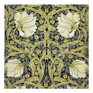 William Morris Pimpernel Tulpen Botanische Kunst Poster
