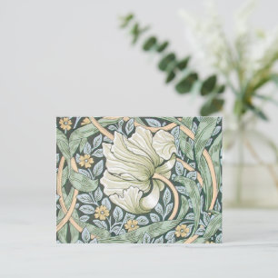 William Morris Pimpernel Tulpen Botanische Kunst Postkarte