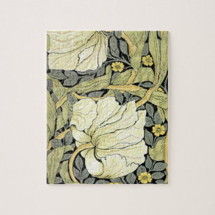 William Morris Pimpernel Tulpen Botanische Kunst Puzzle