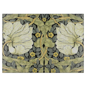 William Morris Pimpernel Tulpen Botanische Kunst Schneidebrett