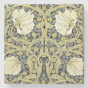 William Morris Pimpernel Tulpen Botanische Kunst Steinuntersetzer