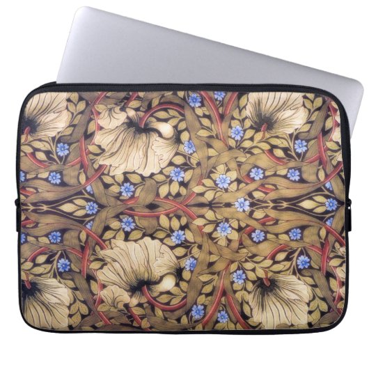 William Morris Pimpernel Vintag Floral Laptopschutzhülle (Vorderseite)