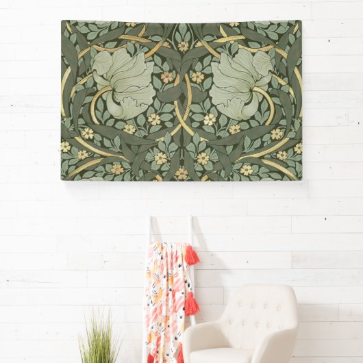 William Morris Pimpernel Vintag Pattern Banner (InSitu)