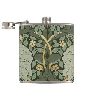 William Morris Pimpernel Vintag Pattern Flask Flachmann