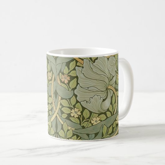 William Morris Pimpernel Vintag Pattern Kaffeetasse (VorderseiteRechts)
