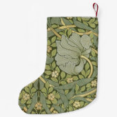 William Morris Pimpernel Vintag Pattern Kleiner Weihnachtsstrumpf (Rückseite)