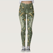 William Morris Pimpernel Vintag Pattern Leggings (Vorderseite)
