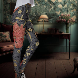 William Morris Pimpernel Vintag Pattern Leggings