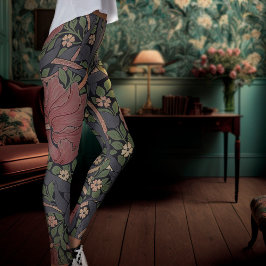 William Morris Pimpernel Vintag Pattern Leggings