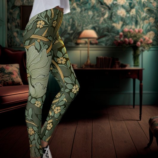 William Morris Pimpernel Vintag Pattern Leggings