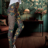 William Morris Pimpernel Vintag Pattern Leggings
