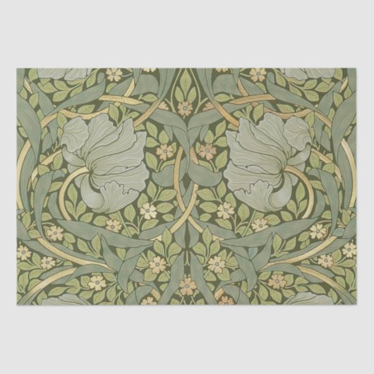 William Morris Pimpernel Vintag Pattern Seidenpapier (Vorderseite)