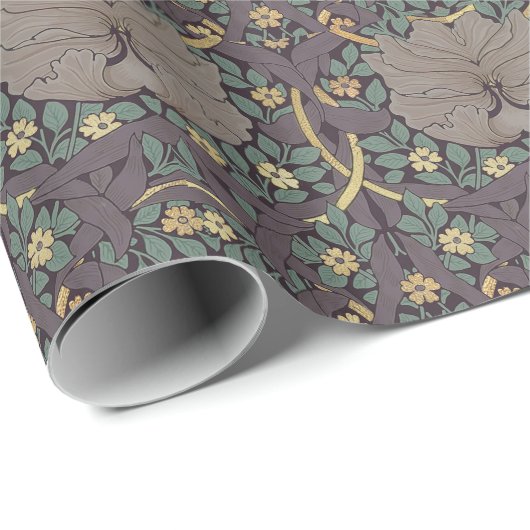 William Morris Pimpernel Vintag Pattern Wrapping Geschenkpapier (Rolleneckpunkt)