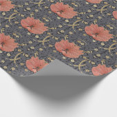 William Morris Pimpernel Vintag Pattern Wrapping Geschenkpapier (Ecke)