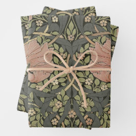 William Morris Pimpernel Vintag Pattern Wrapping Geschenkpapier Set