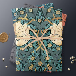 William Morris Pimpernel Vintag Pattern Wrapping Geschenkpapier Set
