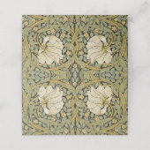 William Morris Pimpernel Vintag Pre-Raphaelite Platzkarte (Außenseite Aufgefaltet)