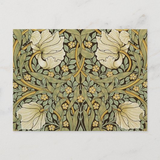 William Morris Pimpernel Vintag Pre-Raphaelite Postkarte (Vorderseite)