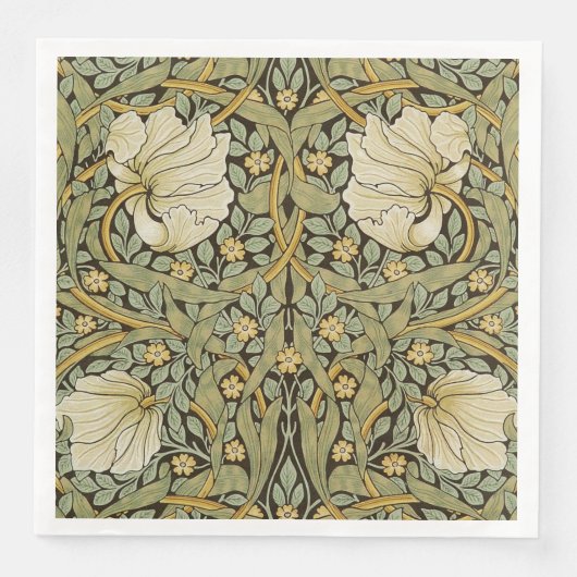 William Morris Pimpernel Vintag Pre-Raphaelite Serviette (Vorderseite)