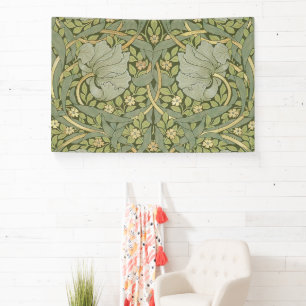 William Morris Pimpernel Vintage Muster Banner