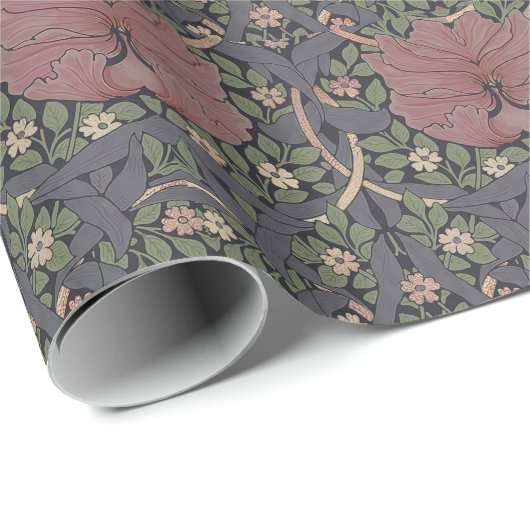 William Morris Pimpernel Vintage Muster Geschenkpa Geschenkpapier (Rolleneckpunkt)