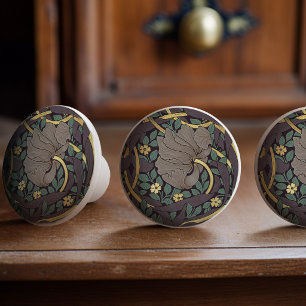 William Morris Pimpernel Vintage Muster Keramik K Keramikknauf