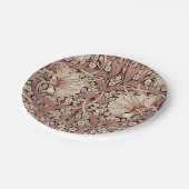 William Morris Pimpernel Vintage-Muster Pappteller (Schrägansicht)
