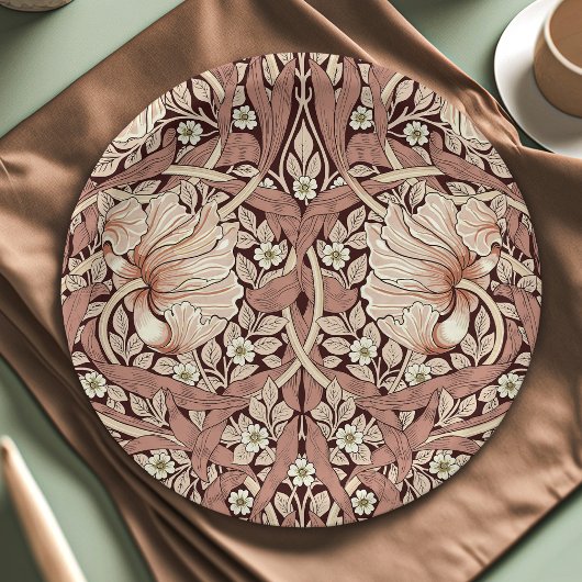 William Morris Pimpernel Vintage-Muster Pappteller