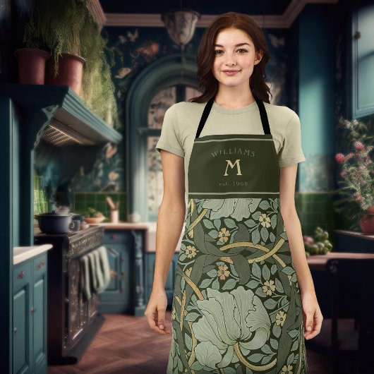 William Morris Pimpernel Vintage Muster Schürze
