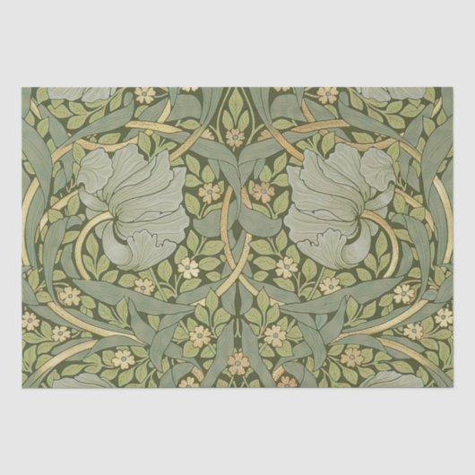 William Morris Pimpernel Vintage-Muster Seidenpapier (Vorderseite)