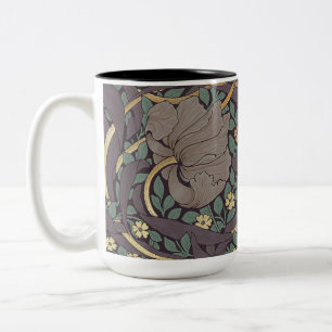 William Morris Pimpernel Vintage Muster Zweifarbig Zweifarbige Tasse