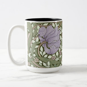 William Morris Pimpernel Vintage Muster Zweifarbig Zweifarbige Tasse