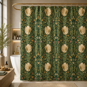 William Morris Pimpernel Vintage Präraffaelit Duschvorhang